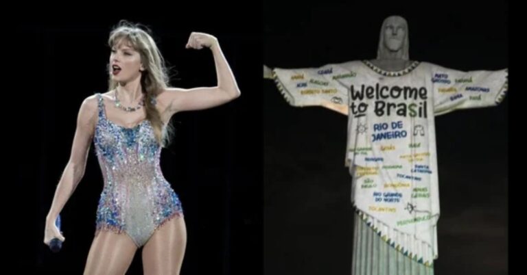 Rio's Christ the Redeemer Lights Up for Taylor Swift's Era Tour Arrival